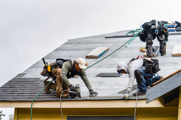 Professional Roofing technician working in Piney River, VA